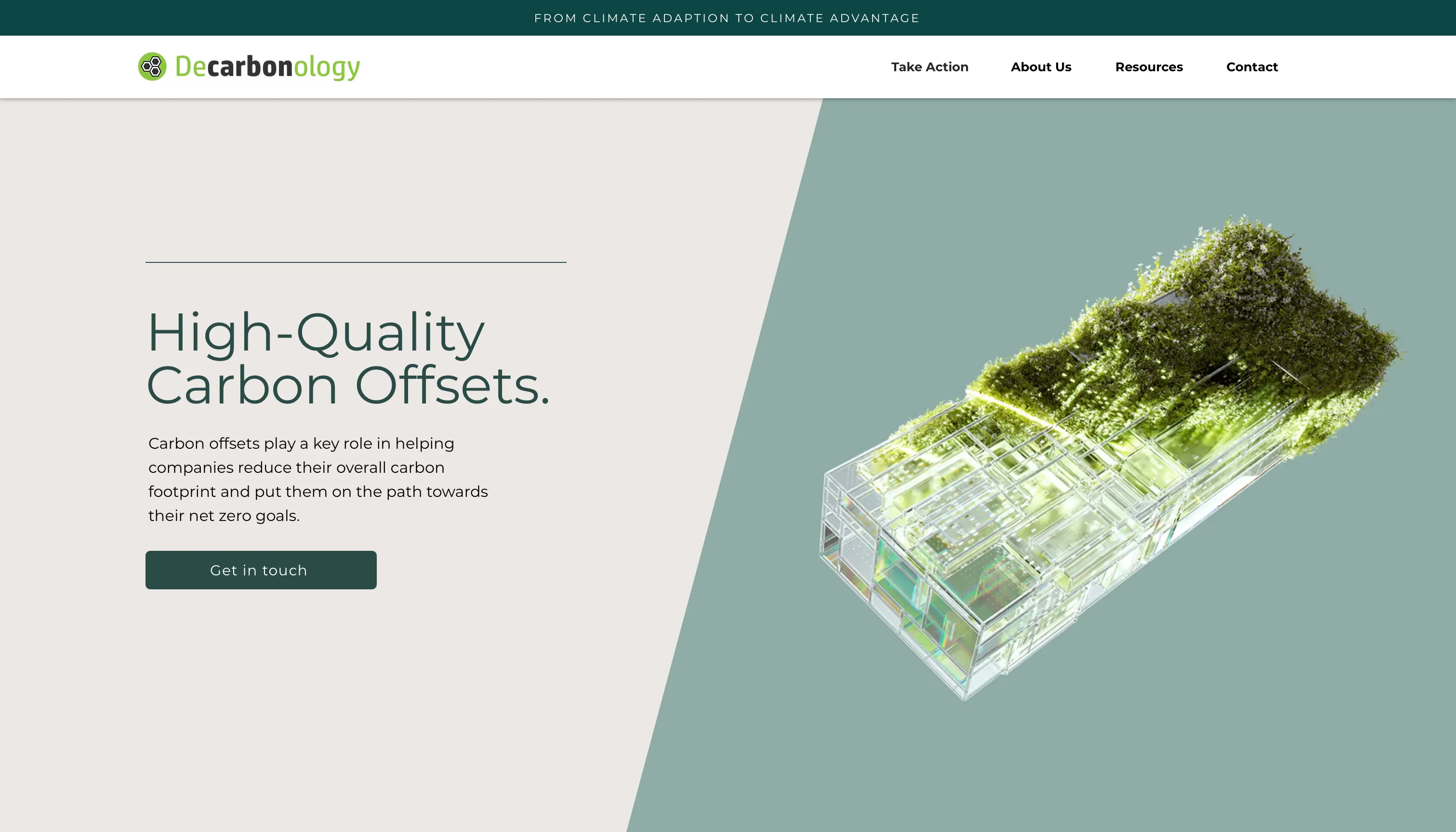 Decarbonology website screenshot